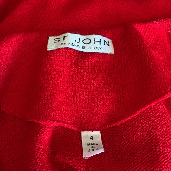 St John Santana knit double breasted jacket
